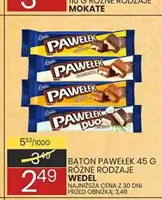 Wafelek Baton Pawełek Wedel oferta