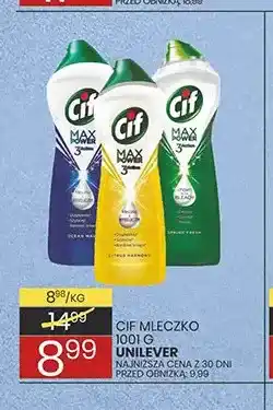 Wafelek Mleczko do czyszczenia Cif Max Power Ocean Wave oferta
