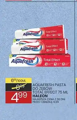 Wafelek Pasta do zębów Aquafresh Total Effect oferta