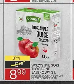 Wafelek Soki tłoczone jabłkowe Grand oferta