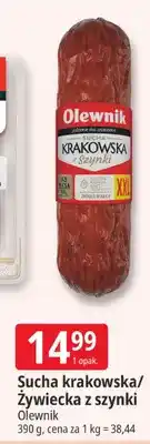 E.Leclerc Kiełbasa sucha krakowska z szynki Olewnik oferta
