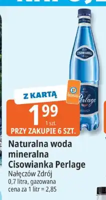 E.Leclerc Woda mineralna gazowana Naturalna woda Cisowianka Perlage oferta