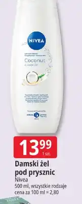 E.Leclerc Damski żel pod prysznic Nivea Coconut & Jojoba Oil oferta