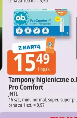 E.Leclerc Tampony higieniczne o.b. ProComfort Mini oferta