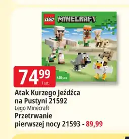 E.Leclerc Klocki Lego Minecraft Atak Kurzego Jeźdźca na Pustyni 21592 oferta