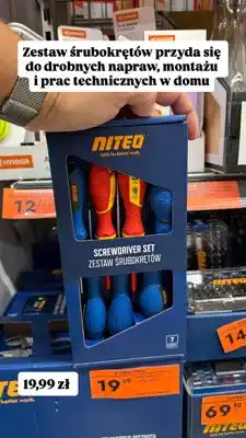 Biedronka Zestaw śrubokrętów Niteo 7 elementów oferta