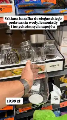 Biedronka Szklana karafka Smukee Home oferta