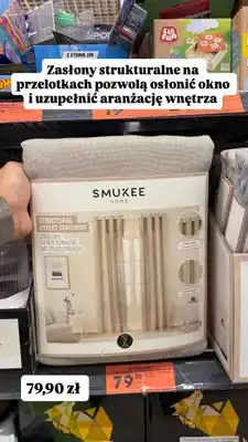 Biedronka Zasłony strukturalne na przelotkach Smukee Home oferta