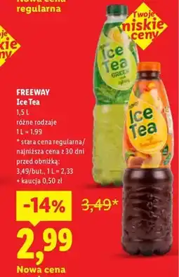 Lidl Ice Tea Freeway oferta