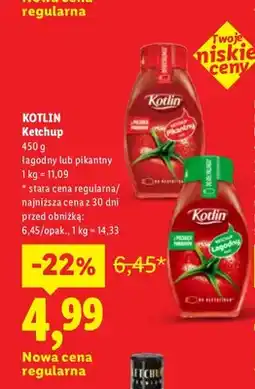 Lidl Ketchup pikantny Kotlin oferta