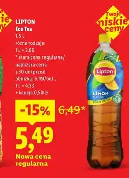 Lidl Herbata mrożona Lipton Ice Tea oferta