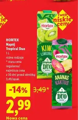 Lidl Napój Tropical Duo Hortex oferta