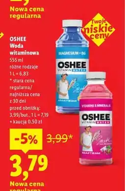 Lidl Woda witaminowa Oshee oferta