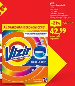 Lidl Proszek do prania Vizir XL Do Kolorów oferta