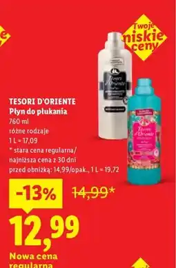 Lidl Płyn do płukania Tesori d'Oriente oferta