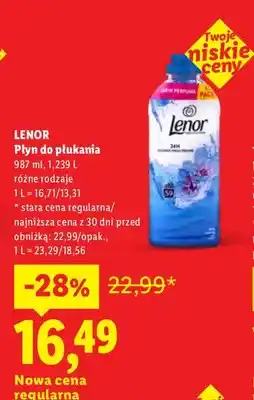 Lidl Płyn do płukania Lenor oferta