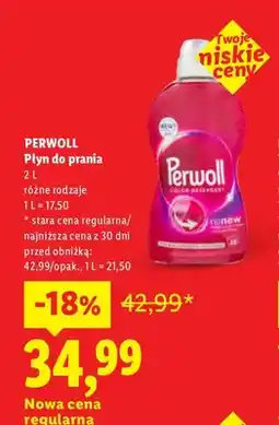 Lidl Płyn do prania Perwoll oferta