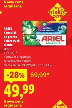 Lidl Kapsułki do prania Ariel oferta