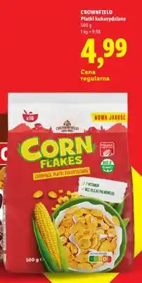 Lidl Płatki kukurydziane Crownfield oferta