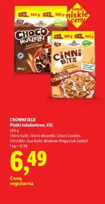 Lidl Płatki śniadaniowe Choco Kulki Crownfield XXL oferta
