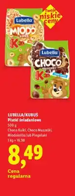 Lidl Płatki śniadaniowe Choco Kulki Lubella Kubuś oferta