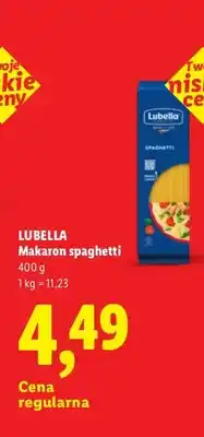 Lidl Makaron spaghetti Lubella oferta
