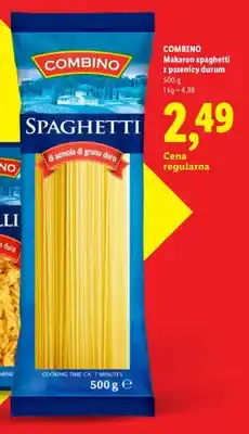 Lidl Makaron spaghetti Combino z pszenicy durum oferta
