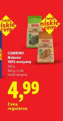 Lidl Makaron 100% warzywny fusilli Combino oferta