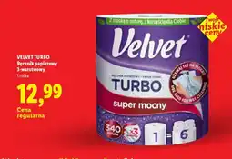 Lidl Ręcznik papierowy Velvet Turbo 3-warstwowy oferta