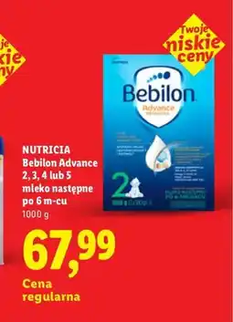 Lidl Mleko następne Bebilon Advance 2 oferta