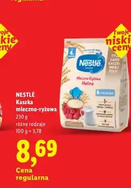 Lidl Kaszka mleczno-ryżowa Nestlé Malina oferta