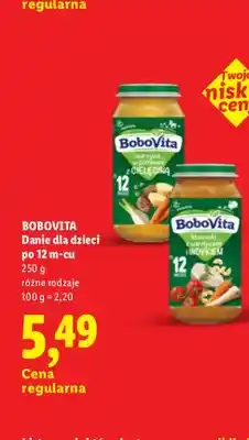 Lidl Danie dla dzieci BoboVita Warzywa z cielęciną oferta