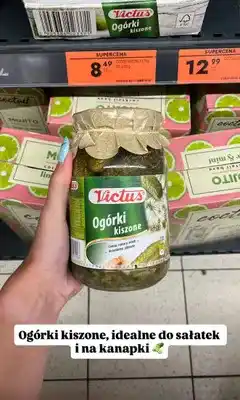 Biedronka Ogórki kiszone Victus oferta