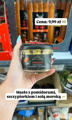 Biedronka Masło z pomidorami, szczypiorem i solą morską Biedronka oferta
