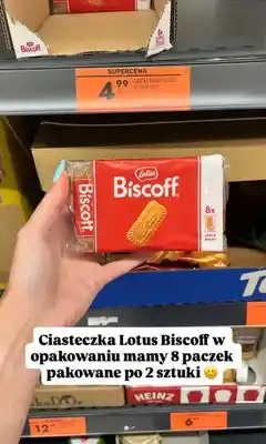 Biedronka Ciastka Lotus Biscoff oferta
