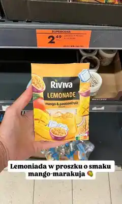 Biedronka Lemoniada w proszku Riviva mango & passionfruit oferta
