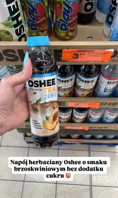 Biedronka Napój Oshee Tea Zero brzoskwiniowy oferta
