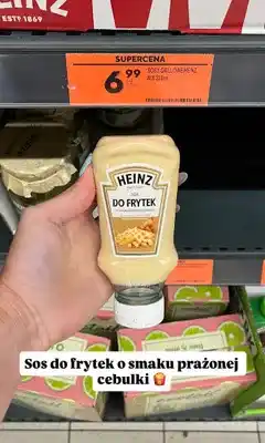 Biedronka Sos do frytek o smaku prażonej cebulki Heinz oferta