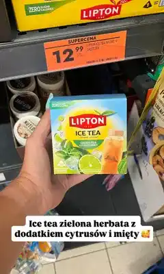Biedronka Herbata Lipton Ice Tea Green Tea Citrus Mint oferta