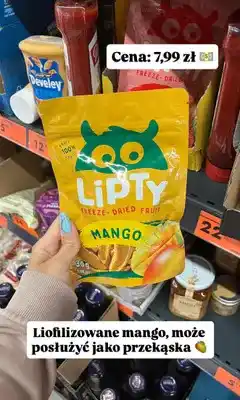Biedronka Liofilizowane mango LiPTy oferta