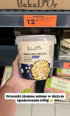 Biedronka Orzeszki ziemne smażone solone BakaD'Or oferta
