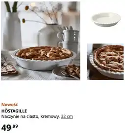 IKEA IKEA HÖSTAGILLE Naczynie na ciasto, kremowy, 32 cm oferta