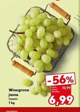 Kaufland Winogrona jasne luzem oferta