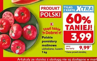Polskie pomidory malinowe układane, luzem