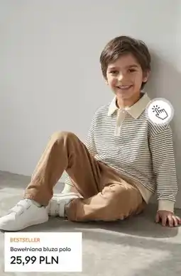 Sinsay Bawełniana bluza polo oferta