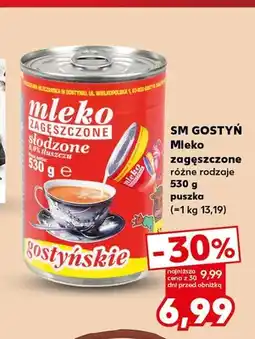 Kaufland Mleko zagęszczone słodzone SM Gostyń oferta
