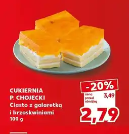 Kaufland Ciasto z galaretką i brzoskwiniami Cukiernia P. Chojecki oferta