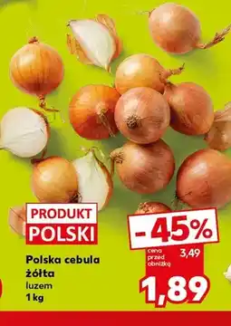 Kaufland Cebula żółta polska luzem oferta