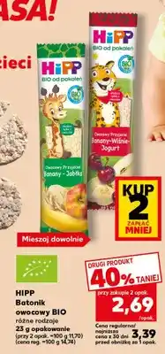 Kaufland Batonik owocowy BIO Owocowy Przyjaciel Banany-Jabłka Hipp oferta
