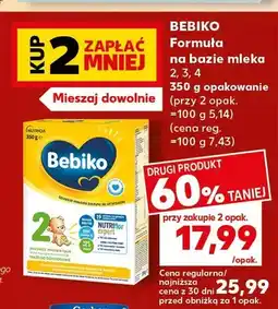 Kaufland Mleko modyfikowane Bebiko 2 oferta